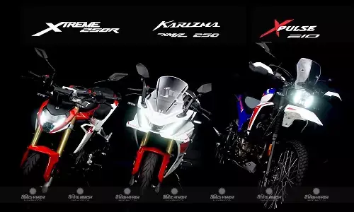 हीरो मोटोकॉर्प ने पेश की Xpulse 210, Xtreme 250R और Karizma XMR 250, जानिए भारत में कब लॉन्च होंगी ये बाइक हीरो मोटोकॉर्प ने पेश की Xpulse 210, Xtreme 250R और Karizma XMR 250, जानिए भारत में कब लॉन्च होंगी ये बाइक