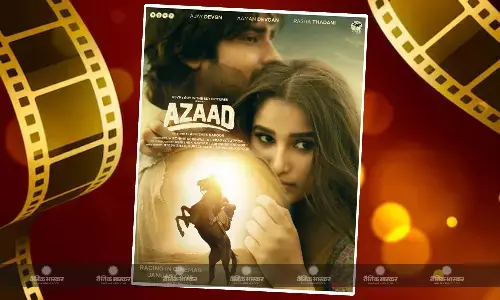 टीजर के बाद अब रिलीज हुआ अजय देवगन की फिल्म आजाद का पोस्टर, अमन देवगन-राशा थडानी का दिखा रोमांटिक अंदाज