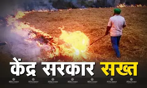पराली जलाने पर केंद्र सरकार ने अपनाया सख्त रुख, जुर्माने को बढ़ाकर किया दोगुना पराली जलाने पर केंद्र सरकार ने अपनाया सख्त रुख, जुर्माने को बढ़ाकर किया दोगुना