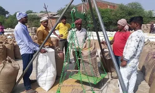 चंदपुर में धान पंजीयन और खरीदी संस्था का किया बहिष्कार