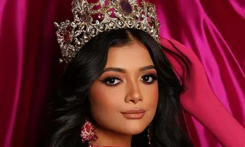किट यूनिवर्सिटी फैशन स्कूल की छात्रा तृष्णा राय ने मिस टीन यूनिवर्स का ताज पहना