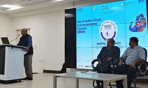 पत्रकारिता विश्वविद्यालय में वर्ल्ड ऑडियो विजुअल एंटरटेनमेंट समिट (WAVES) के क्रिएट इन इंडिया चैप्टर सीजन 1 का संवाद कार्यक्रम संपन्न