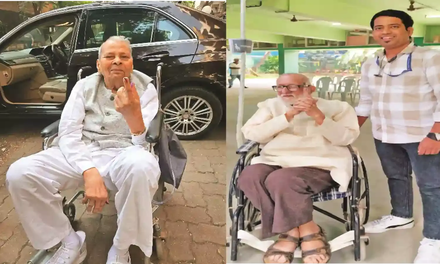 चुनाव में नजर आए इस जज्बे को सलाम, बुजुर्गों ने मतदान करने में कसर नहीं छोड़ी