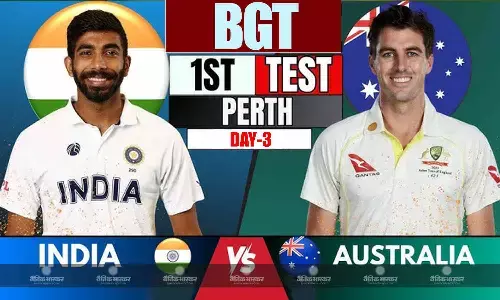 पर्थ टेस्ट में तीसरे दिन कोहली ने खेली 100 रनों की विराट पारी, ऑस्ट्रेलिया को जीत के लिए 522 रनों की जरूरत