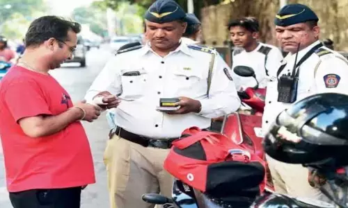 चालानी कार्रवाई... 107 लापरवाह वाहन चालकों के काटे चालान