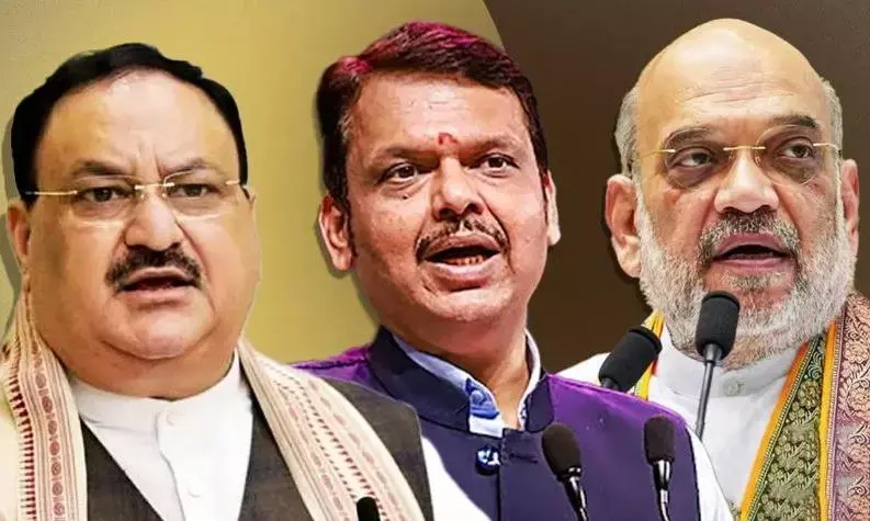 अमित शाह के अवास पर पहुंचे CM फडणवीस और जेपी नड्डा, महाराष्ट्र मंत्रालय बंटवारे को लेकर हुई चर्चा