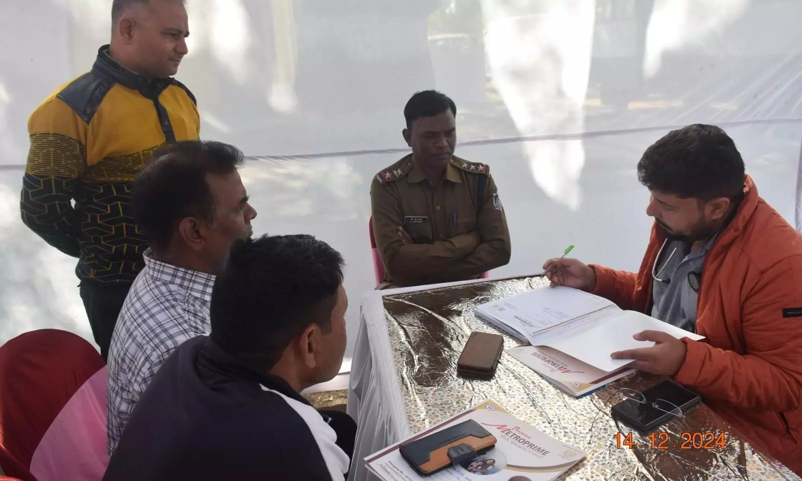 पुलिस लाईन में पुलिस अधिकारियों व कर्मचारियों के लिए आयोजित किया गया स्वास्थ्य शिविर पुलिस लाईन में पुलिस अधिकारियों व कर्मचारियों के लिए आयोजित किया गया स्वास्थ्य शिविर