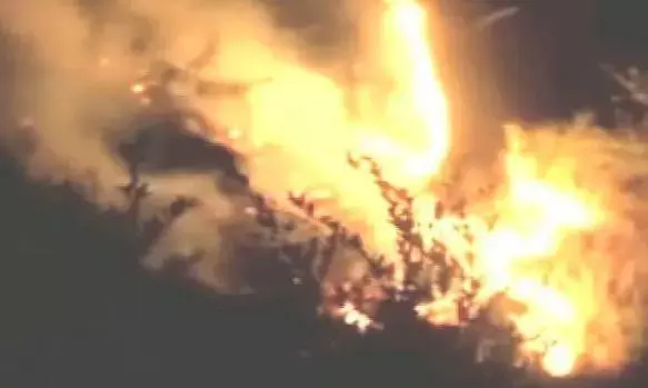 डोडा जिले के जंगल में लगी भीषण आग, रेस्कयू में जुटी वन विभाग की टीम
