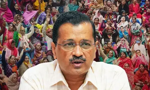 अरविंद केजरीवाल का हल्ला बोल, BJP पर महिला की सुरक्षा को लेकर जमकर साधा निशाना