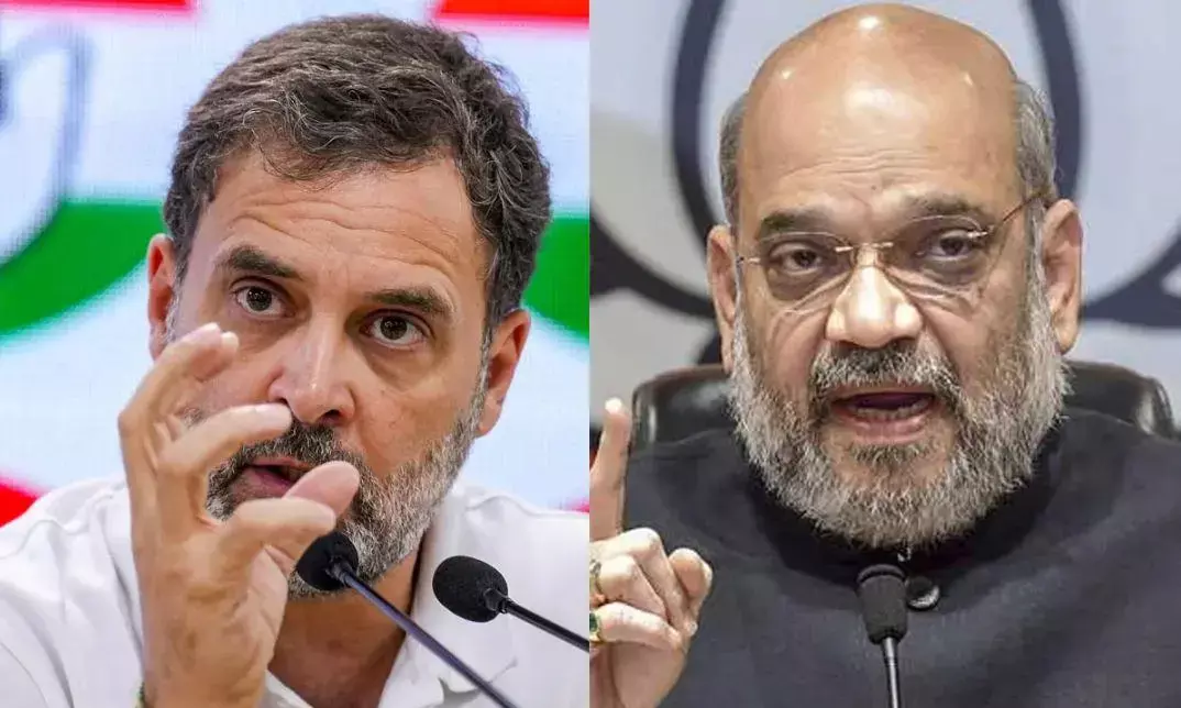 अमित शाह के भाषण पर कांग्रेस ने सोशल मीडिया पर दी प्रतिक्रिया, लगाए कई आरोप, बीजेपी और आरएसएस को घेरा