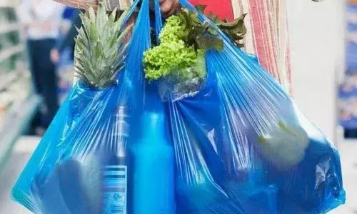 बैन के बावजूद प्लास्टिक कैरीबैग का धड़ल्ले से हो रहा है उपयोग बैन के बावजूद प्लास्टिक कैरीबैग का धड़ल्ले से हो रहा है उपयोग