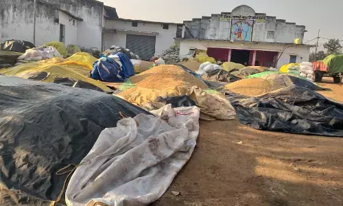 भंडारा में बारदाने की कमी से विर्सी का धान खरीदी केंद्र बंद