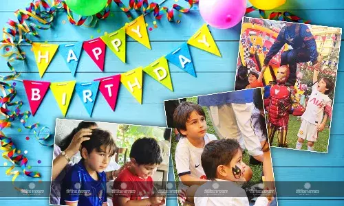 बेटे तैमूर के बर्थडे पर करीना कपूर ने रखी फुटबॉल थीम पार्टी, बुआ सबा अली खान ने दिखाई पार्टी की झलक, आयरन मैन संग टिम ने की मस्ती