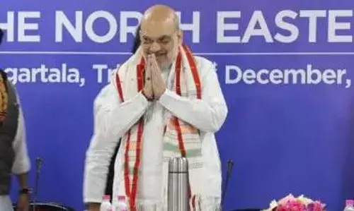 केंद्रीय गृहमंत्री अमित शाह आज त्रिपुरा में बीजेपी राज्य कार्यालय की आधारशिला रखेंगे