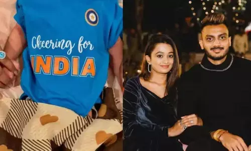 पिता बने भारतीय ऑलराउंडर अक्षर पटेल, सोशल मीडिया पर किया खुलासा, खूब वायरल हो रही तस्वीरें पिता बने भारतीय ऑलराउंडर अक्षर पटेल, सोशल मीडिया पर किया खुलासा, खूब वायरल हो रही तस्वीरें