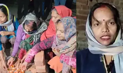 शाही जामा मस्जिद के पास बन रही पुलिस चौकी की रखी गई नींव, हिंदू महिलाओं ने की पूजा शाही जामा मस्जिद के पास बन रही पुलिस चौकी की रखी गई नींव, हिंदू महिलाओं ने की पूजा