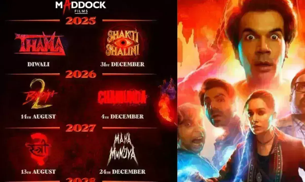 साल 2025 से शुरु होने वाला है मैडॉक फिल्म्स का जलवा, स्त्री 3, भेड़िया 2, चामुंडा से लेकर महा मुंज्या की रिलीज डेट अनाउंस
