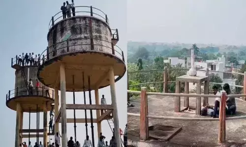 न्याय की मांग - धनंजय देशमुख का पानी की टंकी पर चढ़कर आंदोलन, जरांगे ने मनाया