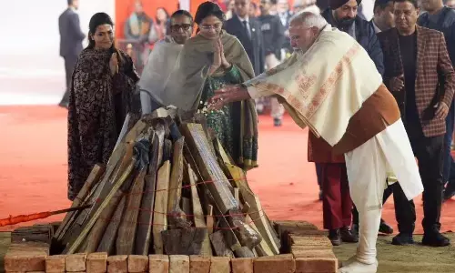 दिल्ली के नारायणा विहार में पीएम मोदी ने मनाया लोहड़ी त्योहार, केंद्रीय मंत्री जी. किशन रेड्डी के आवास पर पोंगल समारोह में भी लिया हिस्सा