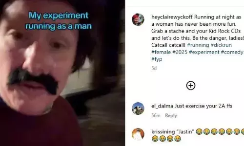 अकेले टहलना चाहती थी महिला, लेकिन टहलने से लगता था डर, तो महिला बन गई पुरुष, रात में किसी भी समय निकल जाती है टहलने, वीडियो हो रहा है वायरल अकेले टहलना चाहती थी महिला, लेकिन टहलने से लगता था डर, तो महिला बन गई पुरुष, रात में किसी भी समय निकल जाती है टहलने, वीडियो हो रहा है वायरल