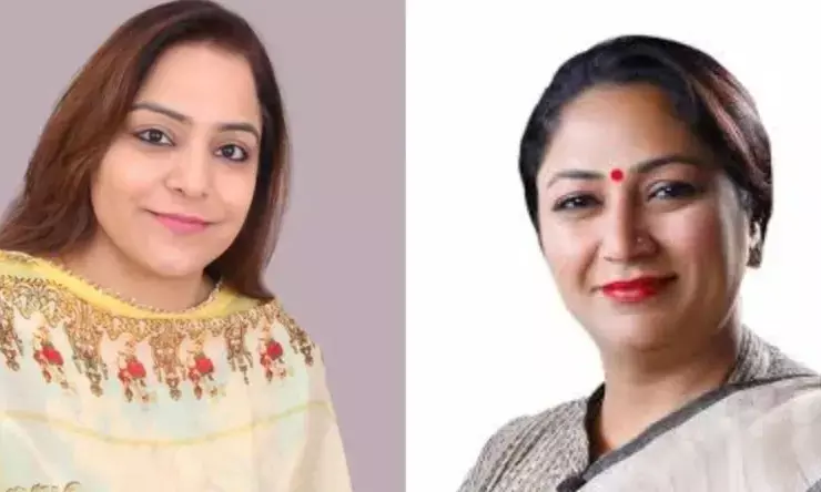 AAP  नेता रेखा रानी ने ज्वाइन की BJP, कहा - अरविंद केजरीवाल ने 10 में से एक भी गारंटी पूरी नहीं की