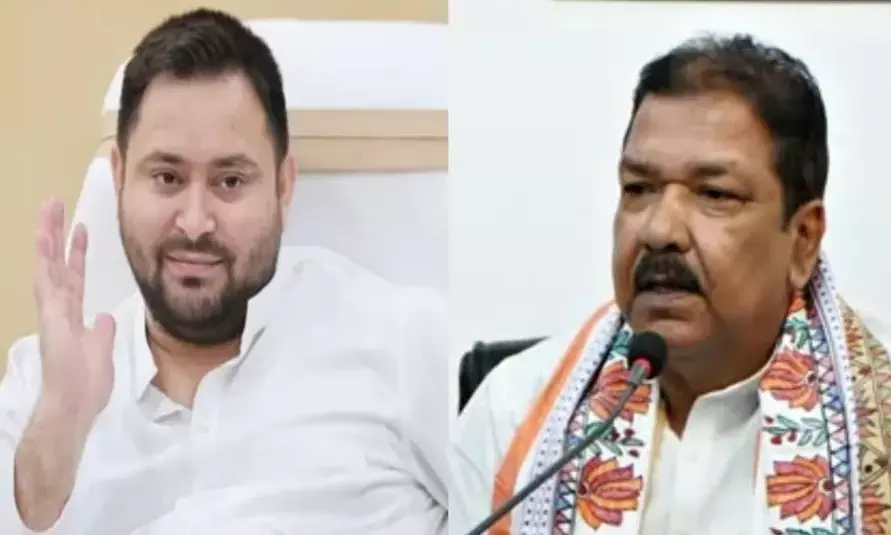 BJP प्रदेश अध्यक्ष दिलीप जायसवाल का तेजस्वी यादव पर हमला, RJD नेता के परिवार को बताया अपराध का जनक