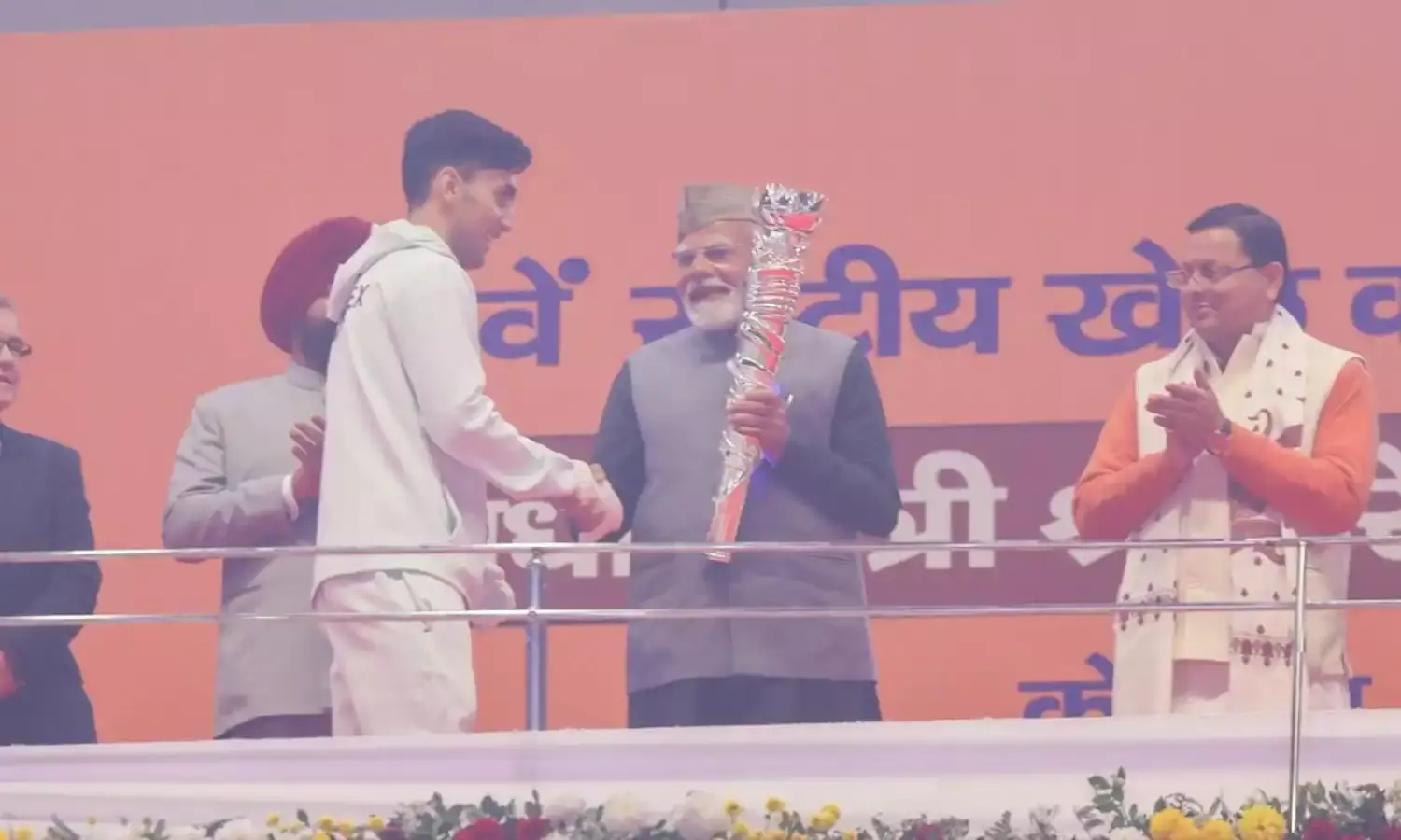 पीएम मोदी ने 38वें राष्ट्रीय खेलों का किया शुभारंभ, सीएम धामी और बैडमिंटन खिलाड़ी लक्ष्य सेन रहे मौजूद