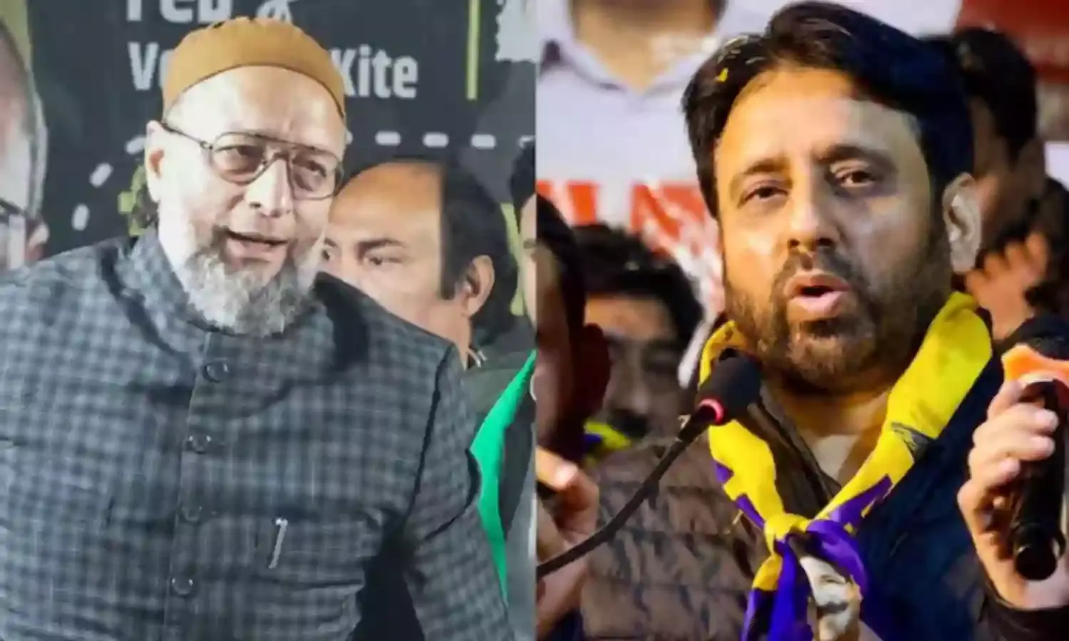 ओखला सीट से AAP उम्मीदवार अमानतुल्लाह खान का असदुद्दीन ओवैसी को चैलेंज, कहा -  मैं इस हैदराबादी से...