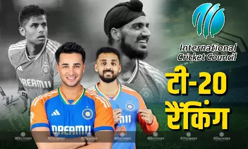 आ गई ताजा रैंकिंग, दमदार बल्लेबाजी से फर्श से अर्श तक पहुंचे अभिषेक, शानदार फिरकी के बदौलत वरुण ने भी लगाई लंबी छलांग आ गई ताजा रैंकिंग, दमदार बल्लेबाजी से फर्श से अर्श तक पहुंचे अभिषेक, शानदार फिरकी के बदौलत वरुण ने भी लगाई लंबी छलांग