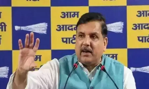 राज्यसभा से आप सांसद संजय सिंह ने बीजेपी पर विधायक खरीदने का लगाया आरोप