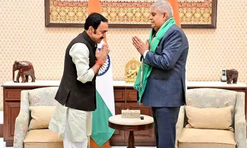 पूर्व मंत्री व पन्ना विधायक बृजेन्द्र प्रताप सिंह ने उपराष्ट्रपति से की मुलाकात