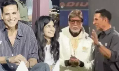 आईएसपीएल लीग में पहुंचे अमिताभ बच्चन-अक्षय कुमार, ISPL में बेटी नितारा के साथ दिखे अक्षय, वीडियो वायरल