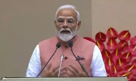 पीएम मोदी ने अखिल भारतीय मराठी साहित्य सम्मेलन में किया शिरकत, कहा- मराठी भाषा अमृत से भी अधिक मीठी