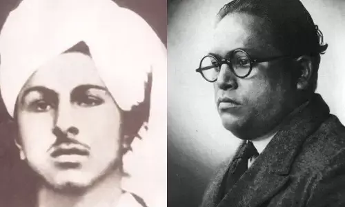 बाबा साहब और भगत सिंह की तस्वीरों को लेकर दिल्ली में तकरार, आप तल्ख- भाजपा का पलटवार