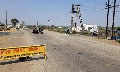 शहडोल शहर से मेडिकल कॉलेज पहुंच मार्ग पर एनएच-43 बाईपास चौराहा हादसों को चौराहा बन गया है