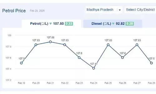 मध्यप्रदेश में आज 28-फरवरी-2025 को पेट्रोल की कीमत