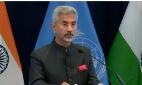 लंदन में विदेश मंत्री जयशंकर के खिलाफ कुछ खालिस्तानी प्रदर्शनकारियों ने की नारेबाजी