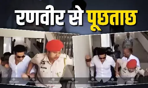 दोनों हाथ पकड़कर, सीढ़ियों पर खींचते हुए, रणवीर को पूछताछ के लिए ले गई गुवाहाटी पुलिस, चार लोगों के बयान दर्ज होना बाकी