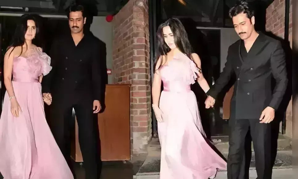 बेस्ट फ्रेंड के वेडिंग बैश में बार्बी लुक लुक में पहुंची कैटरीना कैफ, पति विक्की कौशल का हाथ थामे दिए पोज, वीडियो वायरल
