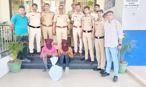 गांजा की तस्करी करने वाले मध्यप्रदेश के दो गिरफ्तार