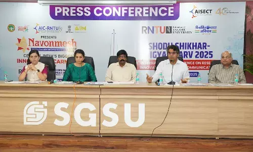 उद्यमिता, शोध एवं नवाचार को बढ़ावा देने SGSU और RNTU द्वारा “नवोन्मेष 2025” और “शोध शिखर – विज्ञान पर्व 2025” का होगा भव्य आयोजन