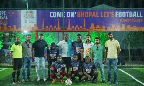 स्कोप ग्लोबल स्किल्स यूनिवर्सिटी के फुटसल अरेना में आयोजित स्कोप फुटसल लीग में 4 टीमें पहुंची सेमीफाइनल में