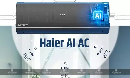 Haier ने लॉन्च किया एआई क्लाइमेट कंट्रोल एयर कंडीशनर, जानिए कीमत और फीचर्स Haier ने लॉन्च किया एआई क्लाइमेट कंट्रोल एयर कंडीशनर, जानिए कीमत और फीचर्स