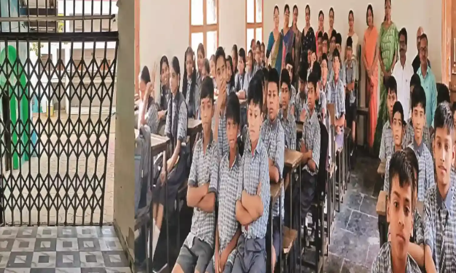 बाहर लटके ताले, अंदर चलती रहीं कक्षाएं - कर्फ्यू के बीच बच्चों की सुरक्षा पर ध्यान
