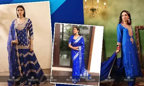 नवरात्रि के चौथे दिन पहनें रॉयल ब्लू कलर के आउटफिट्स, दिखेंगी बेहद खूबसूरत, यहां देखें शानदार ऑप्शन्स नवरात्रि के चौथे दिन पहनें रॉयल ब्लू कलर के आउटफिट्स, दिखेंगी बेहद खूबसूरत, यहां देखें शानदार ऑप्शन्स