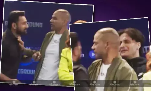 प्रमोशन इवेंट के दौरान आसिम और रजत के बीच हुई हाथापाई, बचाने के लिए बीच में आए शिखर धवन, रुबीना को लगा धक्का? प्रमोशन इवेंट के दौरान आसिम और रजत के बीच हुई हाथापाई, बचाने के लिए बीच में आए शिखर धवन, रुबीना को लगा धक्का?