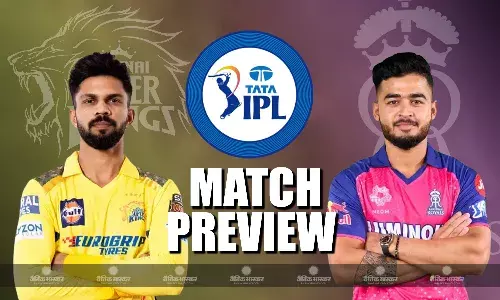CSK और RR के बीच होगा आज का दूसरा मुकाबला, हार की हैट्रिक लगाने से बचना चाहेगी राजस्थान, जीत की पटरी पर लौटना चाहेगी चेन्नई CSK और RR के बीच होगा आज का दूसरा मुकाबला, हार की हैट्रिक लगाने से बचना चाहेगी राजस्थान, जीत की पटरी पर लौटना चाहेगी चेन्नई