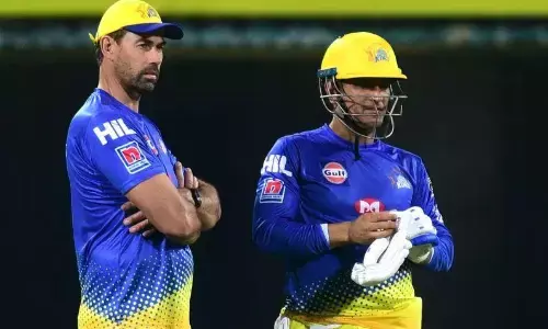 तो इसलिए निचले ऑर्डर पर बैटिंग कर रहे एमएस धोनी, टीम के कोच फ्लेमिंग ने बताई वजह, बोले - उनका बैटिंग करना मुश्किल.. तो इसलिए निचले ऑर्डर पर बैटिंग कर रहे एमएस धोनी, टीम के कोच फ्लेमिंग ने बताई वजह, बोले - उनका बैटिंग करना मुश्किल..