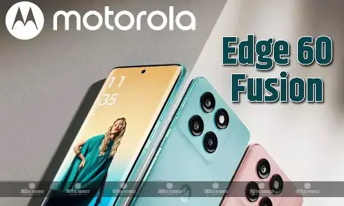 Motorola Edge 60 Fusion भारत में डाइमेंशन 7400 चिपसेट और 32-MP सेल्फी कैमरा के साथ हुआ लॉन्च, शुरुआती कीमत 22999 रुपए Motorola Edge 60 Fusion भारत में डाइमेंशन 7400 चिपसेट और 32-MP सेल्फी कैमरा के साथ हुआ लॉन्च, शुरुआती कीमत 22999 रुपए