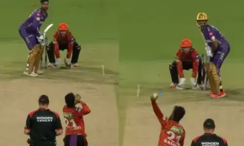 ईडन गार्डन में खेले गए मैच में हुई ये हैरतअंगेज घटना, एक नहीं बल्कि दोनो हाथों से गेंदबाजी कर रहा था SRH का ये गेंदबाज, सोशल मीडिया पर वीडियो हुआ वायरल ईडन गार्डन में खेले गए मैच में हुई ये हैरतअंगेज घटना, एक नहीं बल्कि दोनो हाथों से गेंदबाजी कर रहा था SRH का ये गेंदबाज, सोशल मीडिया पर वीडियो हुआ वायरल